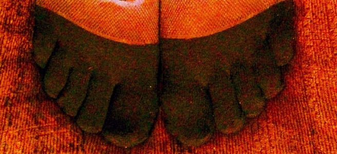 Colourful Running Toe Socks