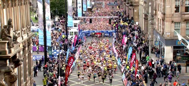 2019 Great Scottish Run start line