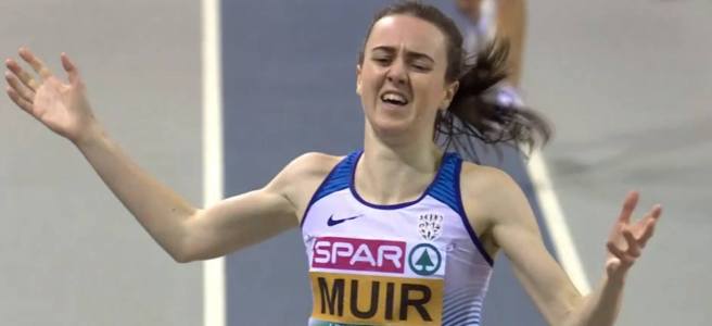 Laura Muir at European Indoor Athletics Championships 2019